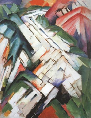 Franz Marc Mountains (mk34) China oil painting art